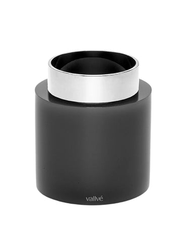 Aro Toothbrush Holder Graphite by Vallvé, front view