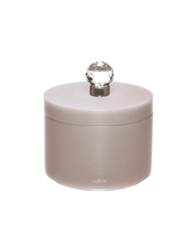 Fit Cotton Holder with Swarovski Mocha by Vallvé, front view