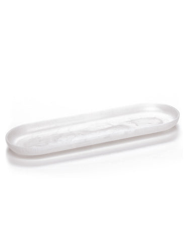 Botton Oval Tray Pearl by Vallvé, front view