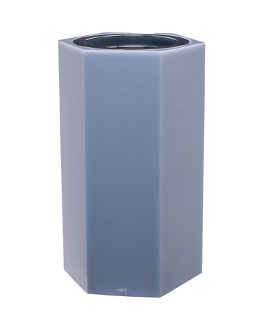Hexa Wastebasket Light Sky by Vallvé, front view