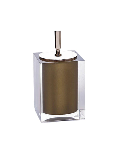 Gloss Gold Swabs Holder by Vallvé, front view