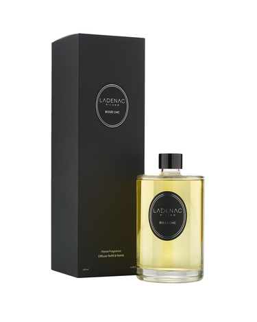 Ladenac Urban Senses 500 ml refill – Boisée Chic refill bottle beside its black box