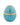 Ladenac Bois de Russie 220 g egg – Light Blue Golden Stripes with Crystals egg candle