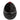 Ladenac Bois de Russie 450 g egg – Black Silver Stripes egg candle