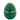 Ladenac Bois de Russie 220 g egg – Green Silver Stripes egg candle