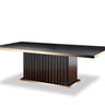AX Talin Black Crocodile & Rosegold Dining Table