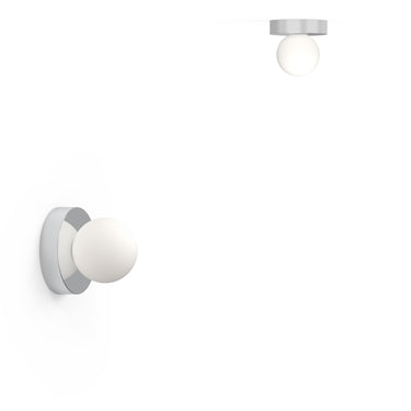 Bola Sphere Flush Mount Wall & Ceiling Light – Opal Glass LED by Pablo Designs - image 41