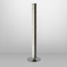 Artes floor lamp in bronze with a column of honed alabaster on a dark round base, studio view