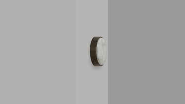Anvers wall light in bronze, small size, side view