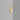 Anvers wall light in satin brass, small size, side view