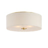 Maxim Lighting Bongo 3-Light Flush Mount Natural Aged Brass
