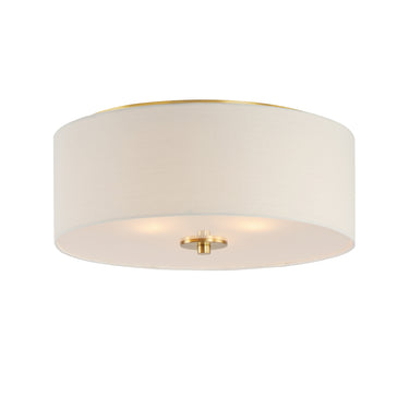 Maxim Lighting Bongo 3-Light Flush Mount Natural Aged Brass