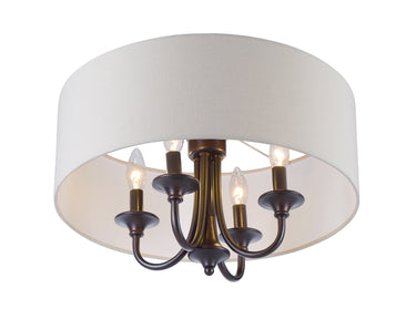 Maxim Lighting Bongo 4-Light Pendant/Semi-Flush Mount Oil Rubbed Bronze