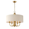 Maxim Lighting Bongo 5-Light Pendant Natural Aged Brass