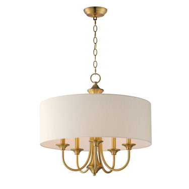 Maxim Lighting Bongo 5-Light Pendant Natural Aged Brass