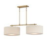 Maxim Lighting Bongo 2-Light Pendant Natural Aged Brass