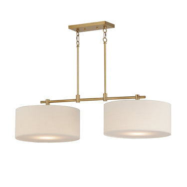Maxim Lighting Bongo 2-Light Pendant Natural Aged Brass
