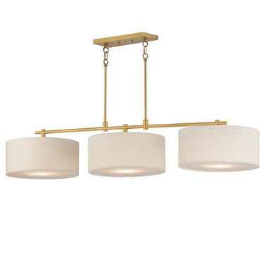 Maxim Lighting Bongo 3-Light Pendant Natural Aged Brass