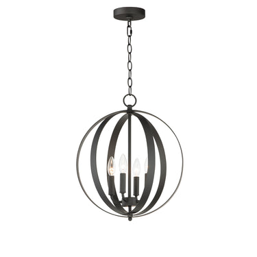 Maxim Lighting Provident 4-Light Chandelier Black