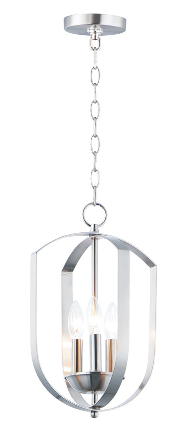 Maxim Lighting Provident 3-Light Chandelier Satin Nickel
