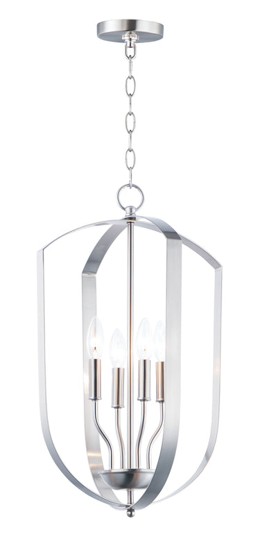 Maxim Lighting Provident 4-Light Chandelier Satin Nickel