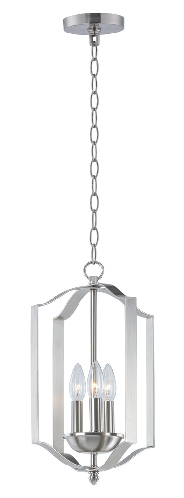 Maxim Lighting Provident 3-Light Chandelier Satin Nickel
