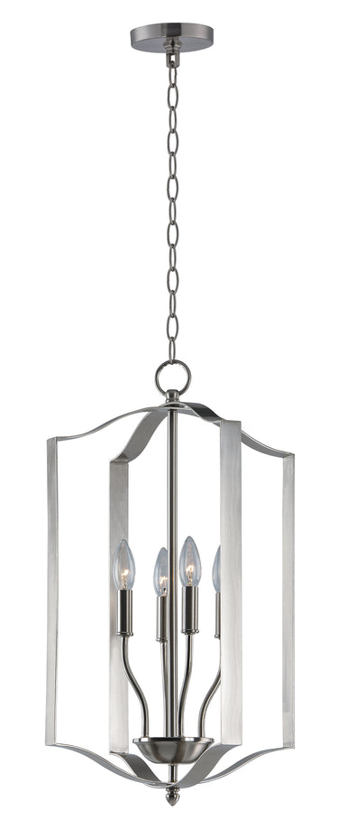 Maxim Lighting Provident 4-Light Chandelier Satin Nickel