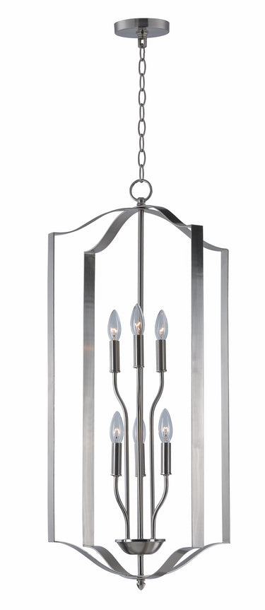 Maxim Lighting Provident 6-Light Chandelier Satin Nickel