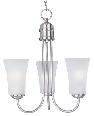 Maxim Lighting Logan 3-Light Chandelier Satin Nickel