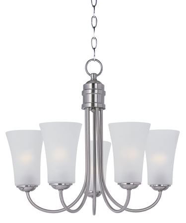 Maxim Lighting Logan 5-Light Chandelier Satin Nickel