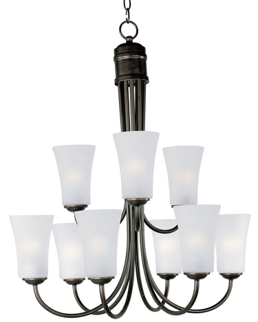 Maxim Lighting Logan 9-Light Chandelier Oil Rubbed Bronze