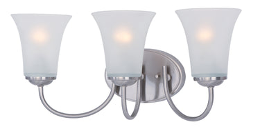 Maxim Lighting Logan 3-Light Bath Vanity Satin Nickel