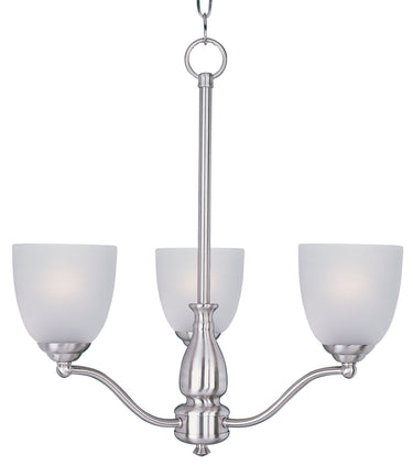 Maxim Lighting Stefan 3-Light Chandelier Satin Nickel