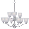 Maxim Lighting Stefan 9-Light Chandelier Satin Nickel