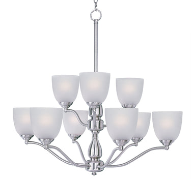 Maxim Lighting Stefan 9-Light Chandelier Satin Nickel
