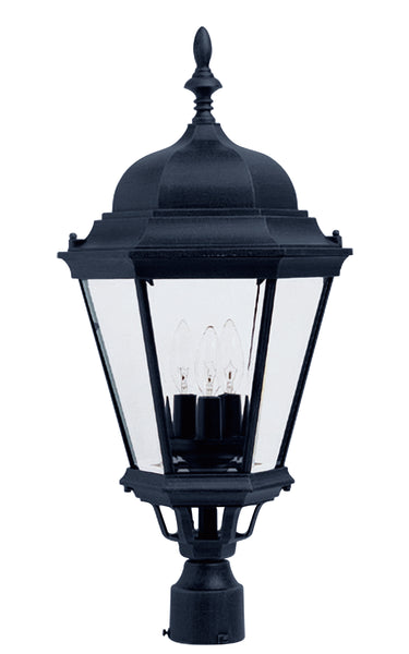 Maxim Lighting Westlake Cast 3-Light Outdoor Pole/Post Lantern Black