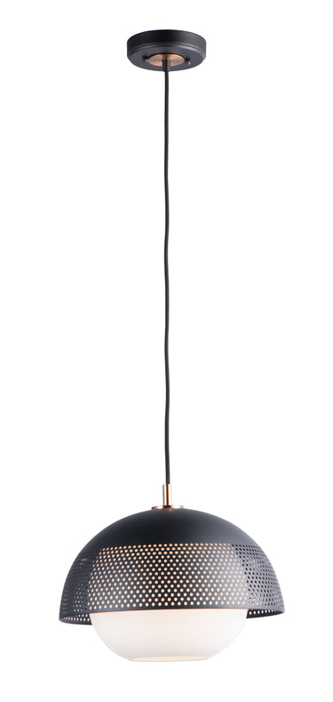 Maxim Lighting Perf Pendant Black/Satin Brass
