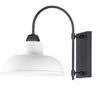 Maxim Lighting Industrial Outdoor Wall Sconce White/Black