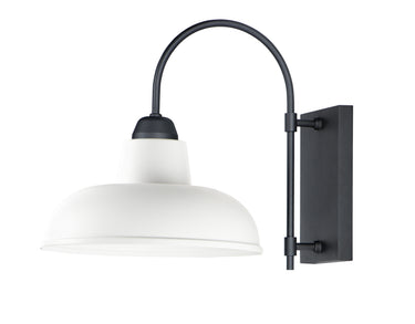 Maxim Lighting Industrial Outdoor Wall Sconce White/Black
