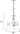 Maxim Lighting Basix 3-Light Chandelier Satin Nickel