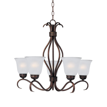 Maxim Lighting Basix 5-Light Chandelier Oil Rubbed Bronze