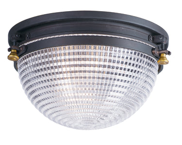Maxim Lighting Portside Flush Mount Oil Rubbed Bronze/Antique Brass