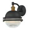 Maxim Lighting Portside 10" Outdoor Wall Sconce Oil Rubbed Bronze/Antique Brass
