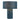Nova of California Moonlight Table Lamp Sky Blue Linen Shade
