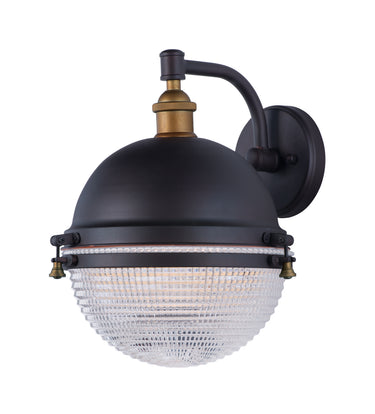 Maxim Lighting Portside 12" Outdoor Wall Sconce Oil Rubbed Bronze/Antique Brass