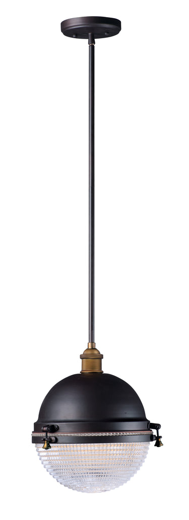 Maxim Lighting Portside 12" Outdoor Pendant Oil Rubbed Bronze/Antique Brass