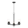 Maxim Lighting Corona 3-Light Chandelier Black