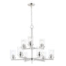 Maxim Lighting Corona 9-Light Chandelier Satin Nickel