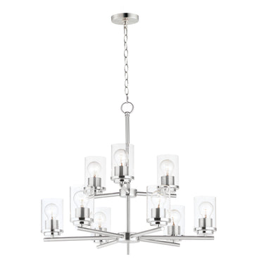 Maxim Lighting Corona 9-Light Chandelier Satin Nickel