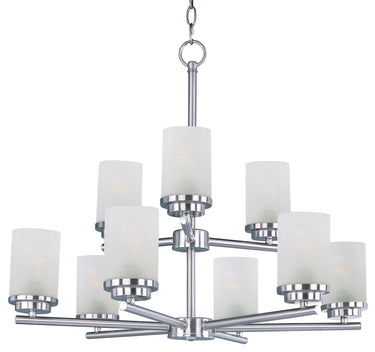 Maxim Lighting Corona 9-Light Chandelier Satin Nickel